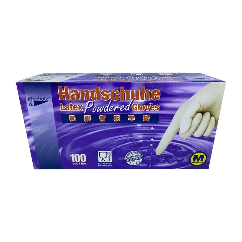 Schutz™ Medical Grade Biodegradable Latex Powdered Gloves